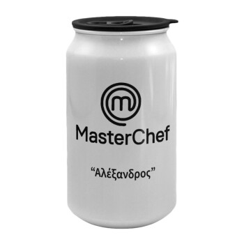 Master Chef, Κούπα ταξιδιού μεταλλική με καπάκι (tin-can) 500ml