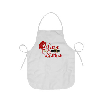 I believe in Santa, Chef Apron Short Full Length Adult (63x75cm)