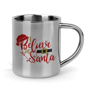 I believe in Santa, Mug Stainless steel double wall 300ml