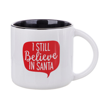 Ι still believe in santa, Κούπα κεραμική 400ml Λευκή/Μαύρη