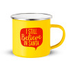 Yellow Enamel Metallic Cup 360ml