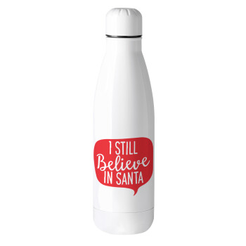 Ι still believe in santa, Μεταλλικό παγούρι θερμός (Stainless steel), 500ml