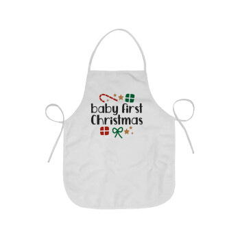 Baby first Christmas, Chef Apron Short Full Length Adult (63x75cm)