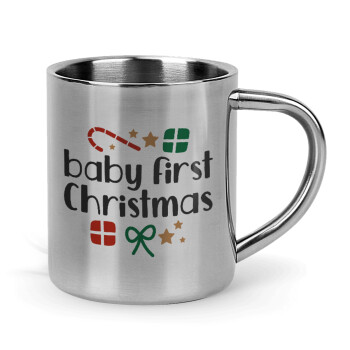 Baby first Christmas, Mug Stainless steel double wall 300ml