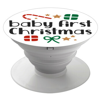 Baby first Christmas, Phone Holders Stand  Λευκό Βάση Στήριξης Κινητού στο Χέρι