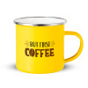 Yellow Enamel Metallic Cup 360ml