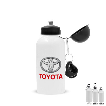 Toyota, Metal water bottle, White, aluminum 500ml