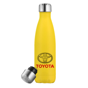 Toyota, Yellow Stainless Steel Metallic Thermos, double-walled, 500ml