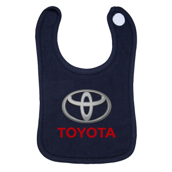 Toyota, Σαλιάρα με Σκρατς 100% Organic Cotton Μπλε (0-18 months)