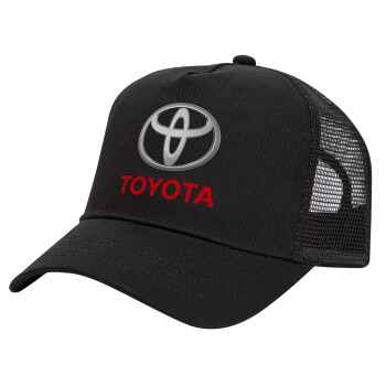 Toyota, Καπέλο Trucker με Δίχτυ, Μαύρο, (ΒΑΜΒΑΚΕΡΟ, ΠΑΙΔΙΚΟ, UNISEX, ONE SIZE)