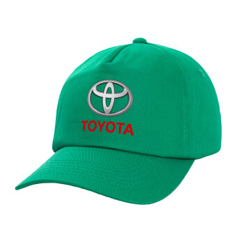 Toyota, Καπέλο Ενηλίκων Baseball, 100% Βαμβακερό,  Πράσινο (ΒΑΜΒΑΚΕΡΟ, ΕΝΗΛΙΚΩΝ, UNISEX, ONE SIZE)