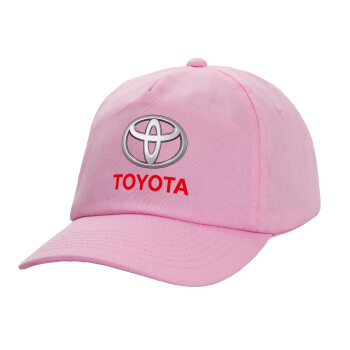 Toyota, Adult Baseball Cap, 100% Cotton, PINK (COTTON, ADULT, UNISEX, ONE SIZE)