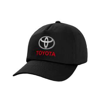 Toyota, Καπέλο Ενηλίκων Baseball, 100% Βαμβακερό,  Μαύρο (ΒΑΜΒΑΚΕΡΟ, ΕΝΗΛΙΚΩΝ, UNISEX, ONE SIZE)