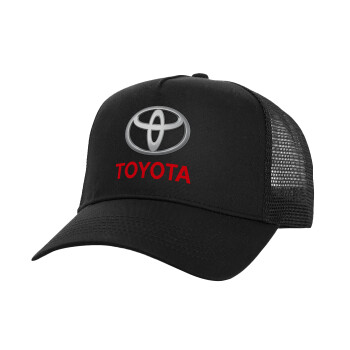 Toyota, Καπέλο Ενηλίκων Structured Trucker, με Δίχτυ, Μαύρο (100% ΒΑΜΒΑΚΕΡΟ, ΕΝΗΛΙΚΩΝ, UNISEX, ONE SIZE)