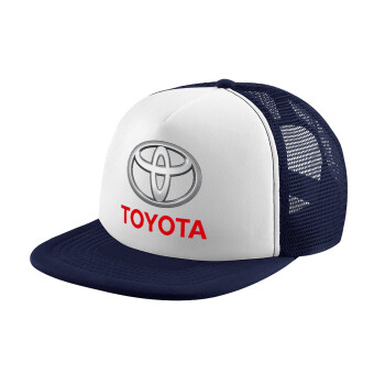 Toyota, Children's Soft Trucker Cap with Dark Blue/White Mesh (POLYESTER, CHILDREN, ONE SIZE)