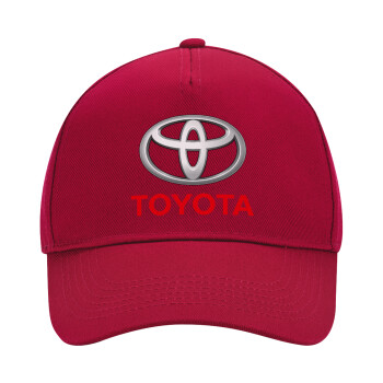 Toyota, Adult Ultimate Hat RED, (100% COTTON DRILL, ADULT, UNISEX, ONE SIZE)