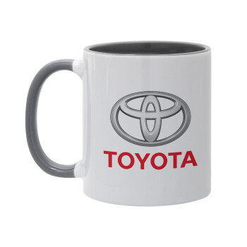 Toyota, Κούπα χρωματιστή γκρι, κεραμική, 330ml