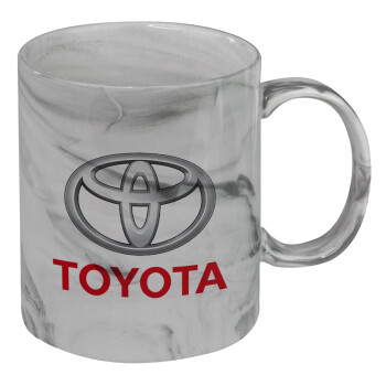 Toyota, Κούπα κεραμική, marble style (μάρμαρο), 330ml