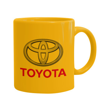 Toyota, Ceramic coffee mug yellow, 330ml