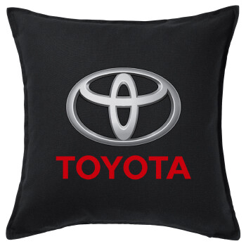 Toyota, Sofa cushion black 50x50cm includes filling