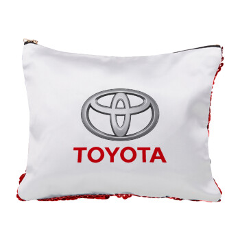 Toyota, Red sequin cosmetic bag