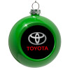 Green Christmas tree ornament bauble 8cm