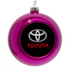 Purple Christmas tree ornament bauble 8cm