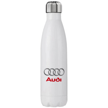 AUDI, Μεταλλικό παγούρι θερμός (Stainless steel), διπλού τοιχώματος, 750ml