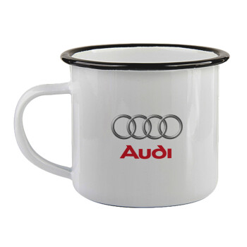 AUDI, Κούπα εμαγιέ με μαύρο χείλος 360ml