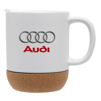 AUDI, Ceramic coffee mug Cork (MAT), 330ml (1pcs)