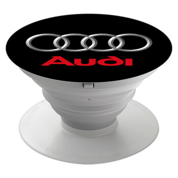 AUDI, Phone Holders Stand  White Hand-held Mobile Phone Holder