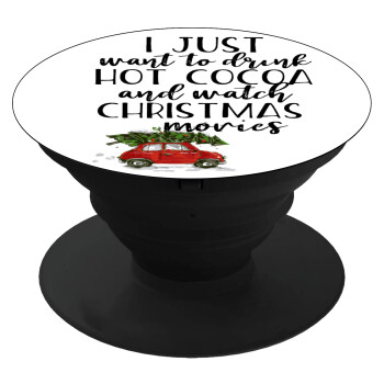 I just want to drink hot cocoa and watch christmas movies mini cooper, Phone Holders Stand  Black Hand-held Mobile Phone Holder