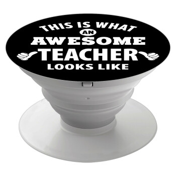 This is what an awesome teacher looks like hands!!! , Phone Holders Stand  White Hand-held Mobile Phone Holder