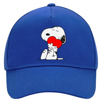 Snoopy, Καπέλο Ενηλίκων Ultimate ΜΠΛΕ, (100% ΒΑΜΒΑΚΕΡΟ DRILL, ΕΝΗΛΙΚΩΝ, UNISEX, ONE SIZE)