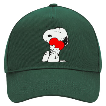 Snoopy, Adult Ultimate Hat GREEN, (100% COTTON DRILL, ADULT, UNISEX, ONE SIZE)