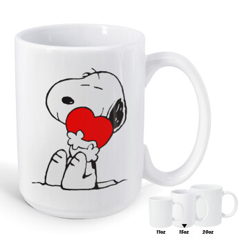 Snoopy, Κούπα Mega, κεραμική, 450ml
