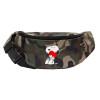 Unisex waist bag (banana) in Jungle camouflage color with 2 pockets