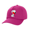 Children's Baseball Cap, 100% Cotton Twill, Fuchsia (COTTON, CHILDREN'S, UNISEX, ONE SIZE)