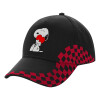 Adult Cap RACING Ultimate Black/Red, (100% COTTON DRILL, ADULT, UNISEX, ONE SIZE)