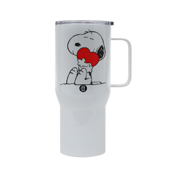 Snoopy, Mega Stainless steel Tumbler with lid, double wall 750L