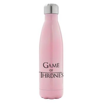 Game of Thrones, Metal mug thermos Pink Iridiscent (Stainless steel), double wall, 500ml