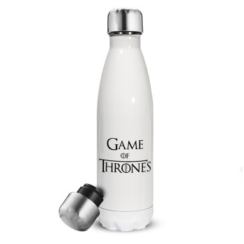Game of Thrones, Metal mug thermos White (Stainless steel), double wall, 500ml