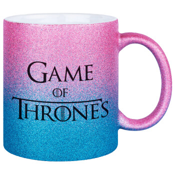 Game of Thrones, Κούπα Χρυσή/Μπλε Glitter, κεραμική, 330ml