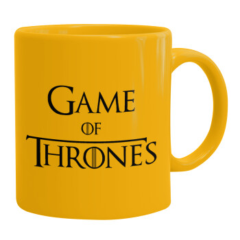 Game of Thrones, Ceramic coffee mug yellow, 330ml