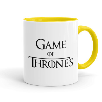 Game of Thrones, Mug colored yellow, ceramic, 330ml