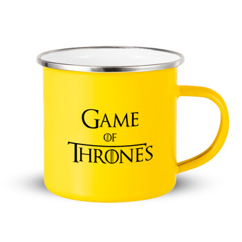 Game of Thrones, Κούπα Μεταλλική εμαγιέ Κίτρινη 360ml