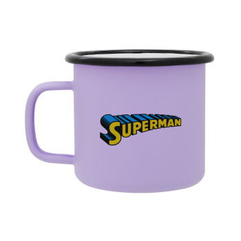 Superman vintage, Κούπα Μεταλλική εμαγιέ ΜΑΤ Light Pastel Purple 360ml