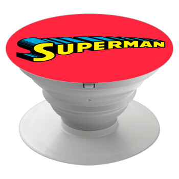 Superman vintage, Phone Holders Stand  White Hand-held Mobile Phone Holder