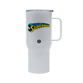 Superman vintage, Mega Stainless steel Tumbler with lid, double wall 750L