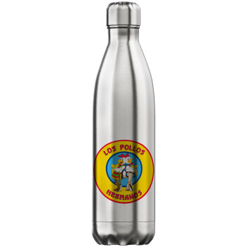 Los Pollos Hermanos, Inox (Stainless steel) hot metal mug, double wall, 750ml